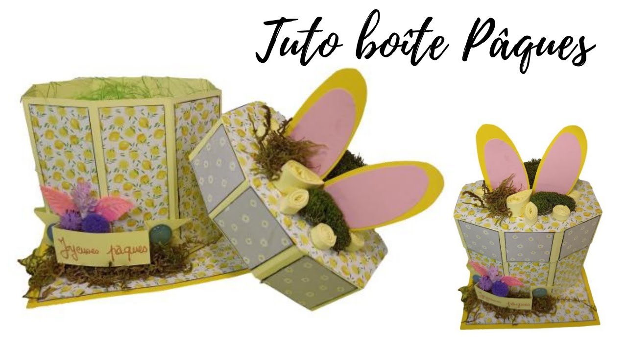 🌺TUTO  PÂQUES  boîte #tuto #scrap #pâques #action