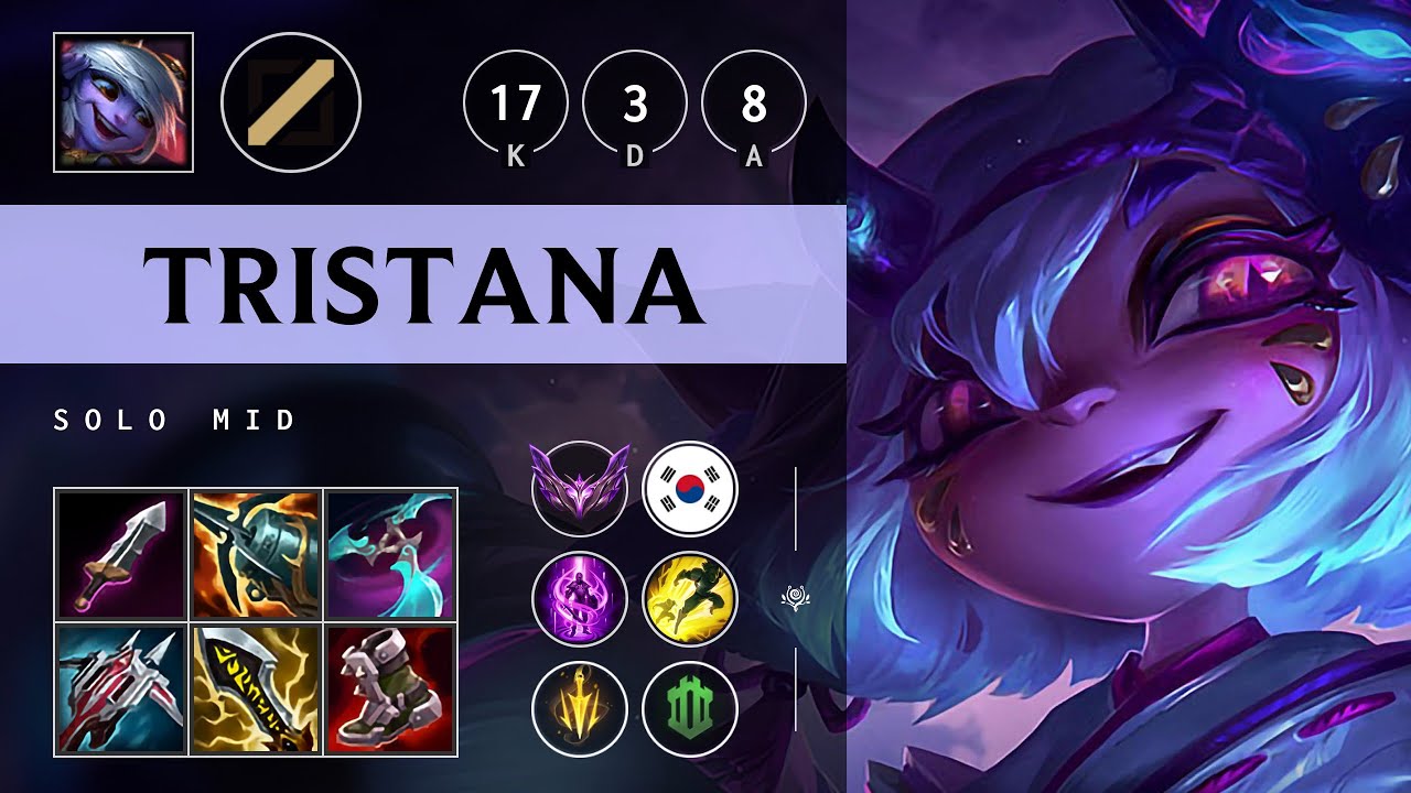 Tristana Mid vs Yone: Quadra Kill, Legendary - KR Master Patch 14.20