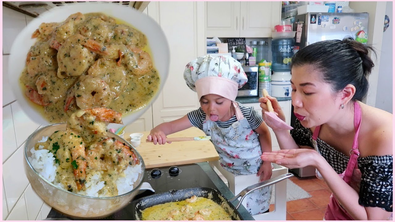 CREAMY GARLIC PRAWNS | ANG SARAP NITO AT EASY PA ~ CHONA'S KITCHEN