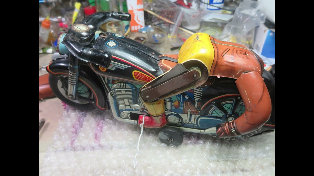 105.)  Masudaya Motor Rider Modern Toys Video Project 13