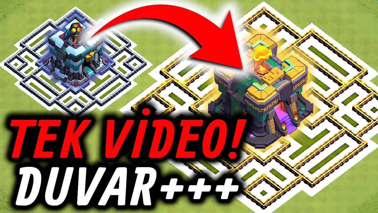 TEK VİDEODA DUVAR BİTİRMEK !! BÖLÜM 5 | CLASH OF CLANS