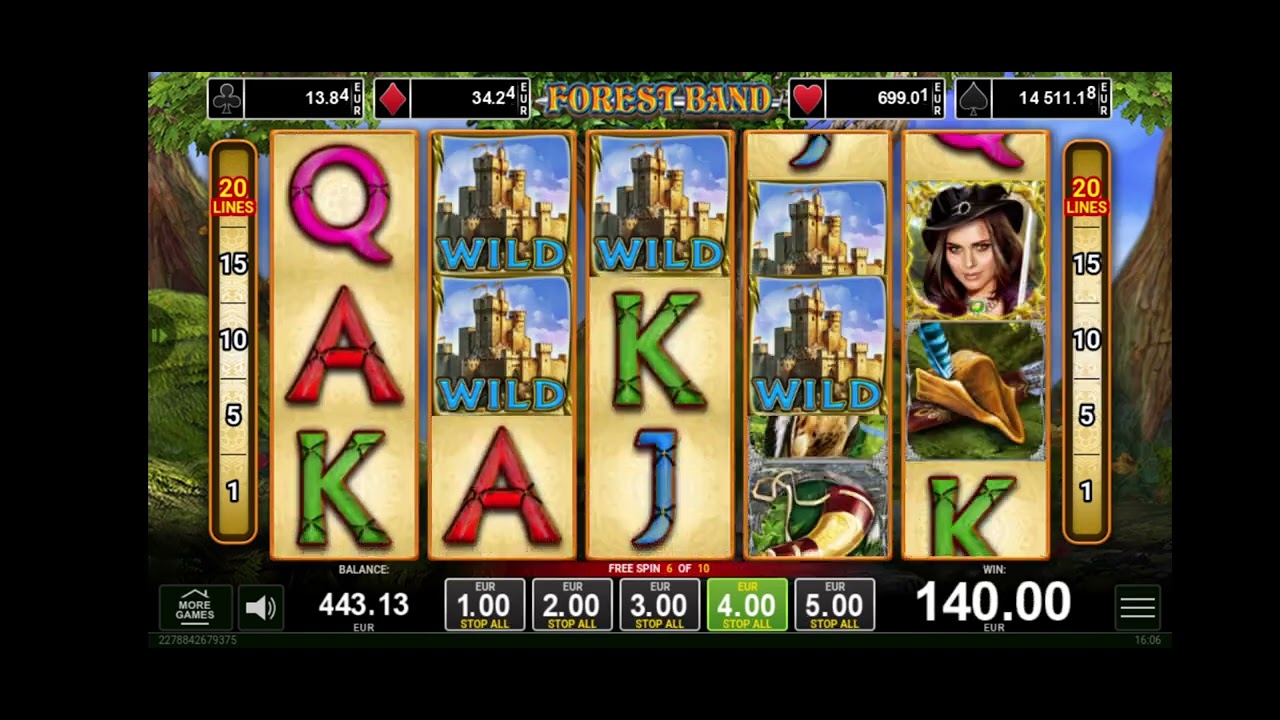 A great win in FOREST BAND free spins. 