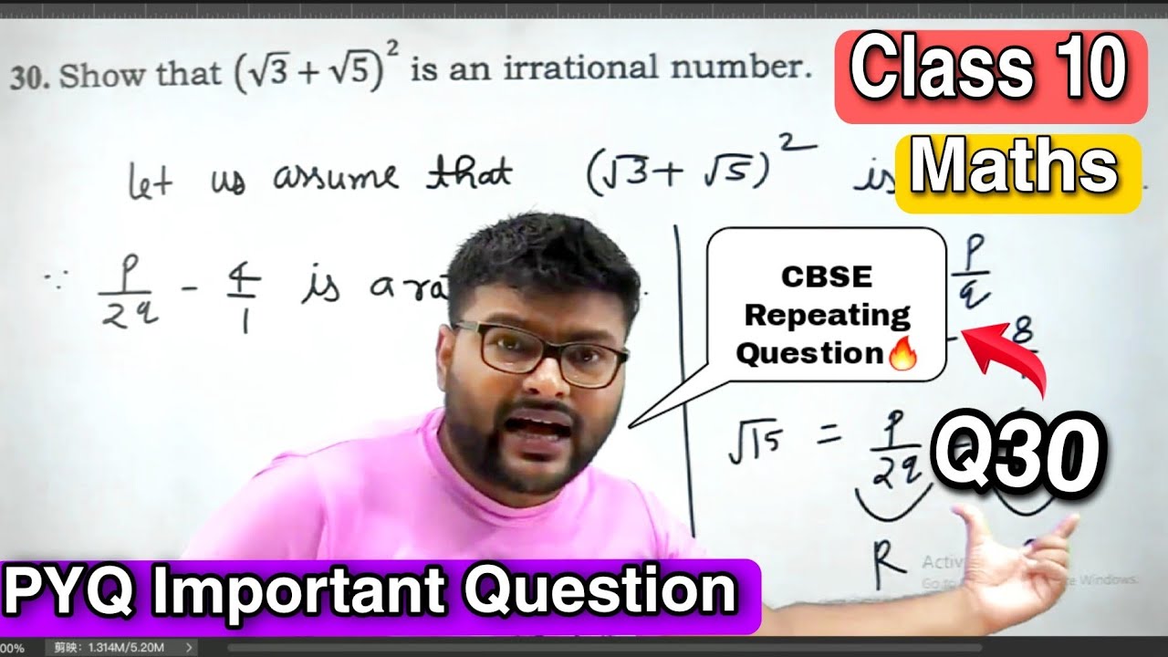 Show that (&radic;3+&radic;5)^2 is an irrational number. #a4sdoubtsengine