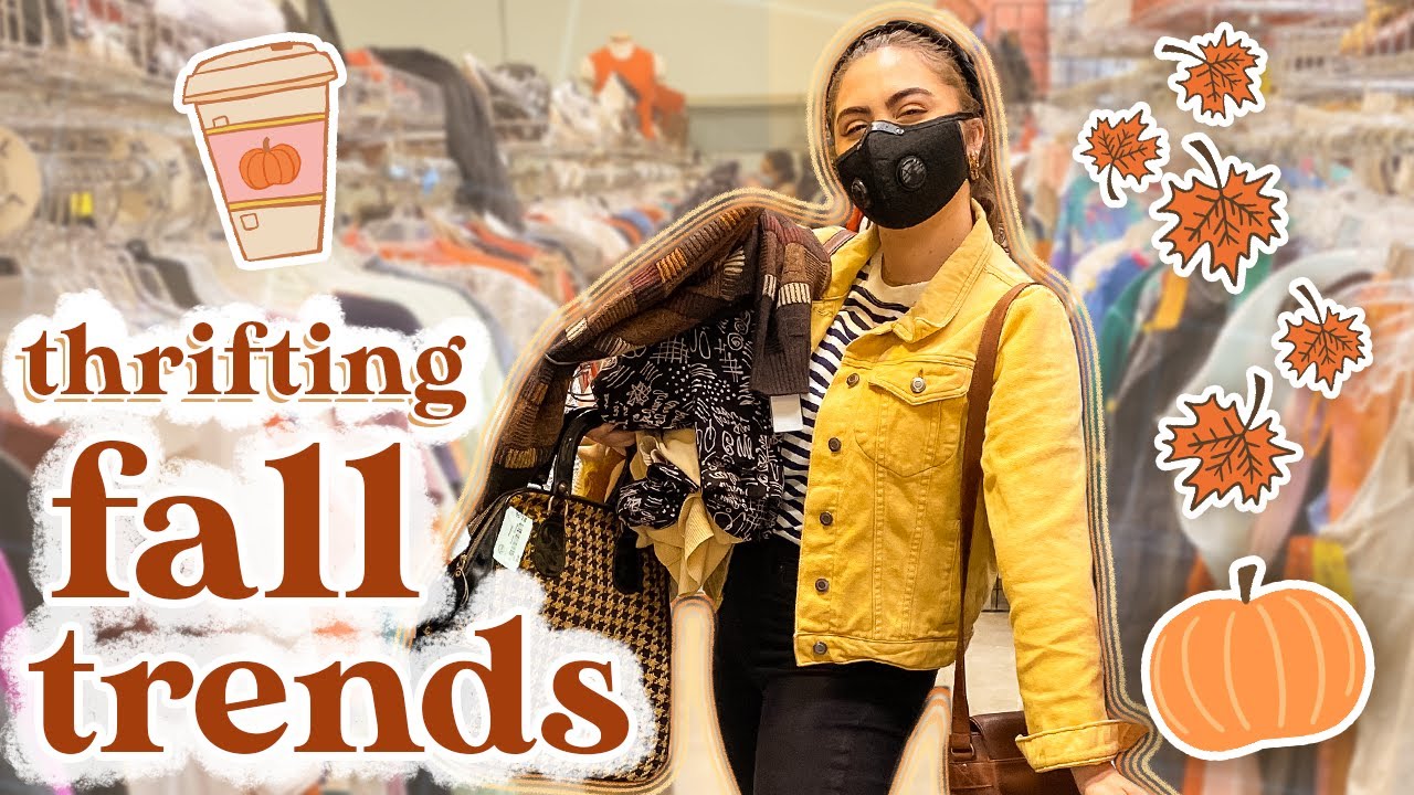 THRIFTING FOR FALL TRENDS + CLASSICS // try on thrift haul!