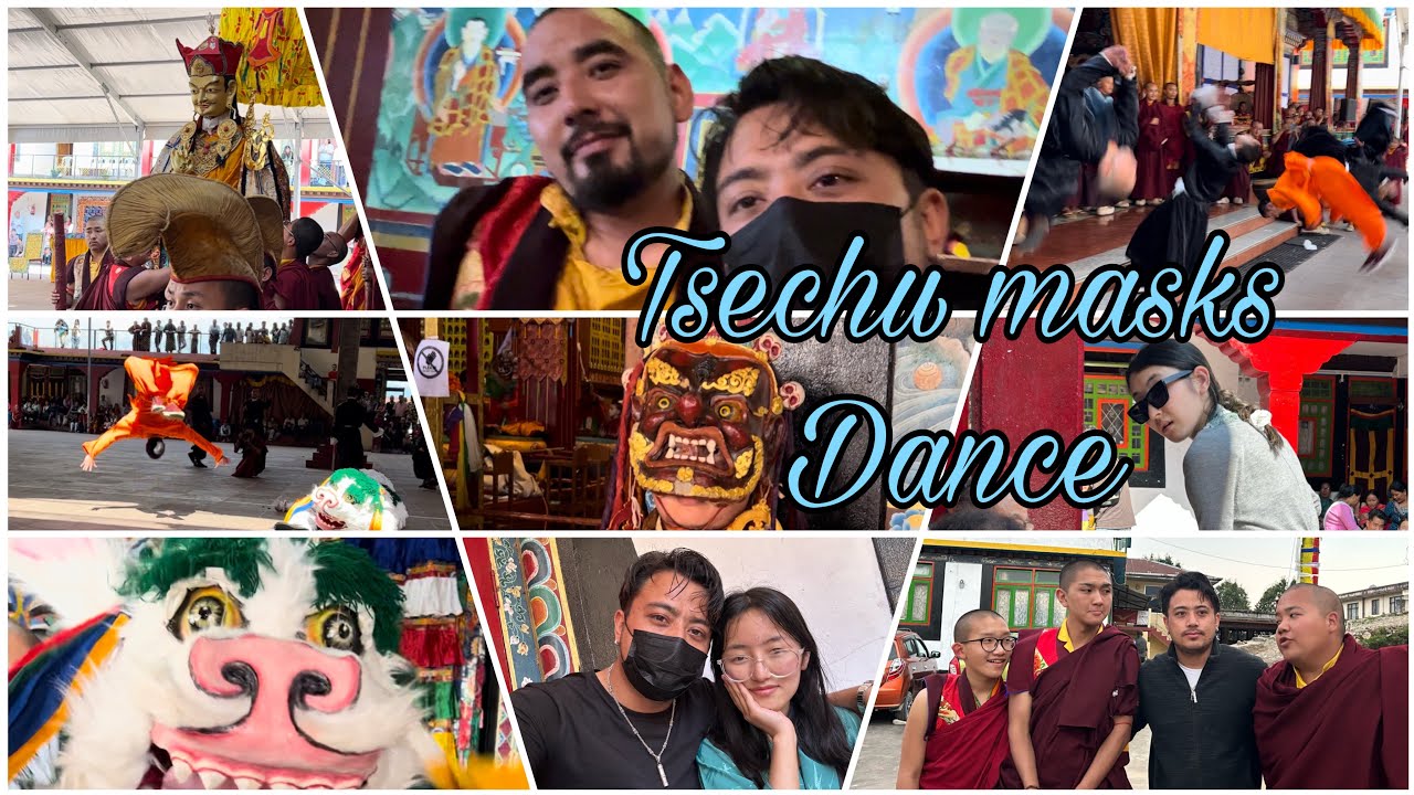I am so blessed to watch Tshechu cham(mask dance)wearing the mask of deities and Dharma protectors..