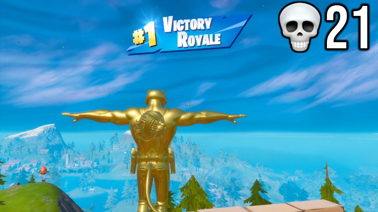 *21 BOMB* Fortnite First Win with 100% GOLD 