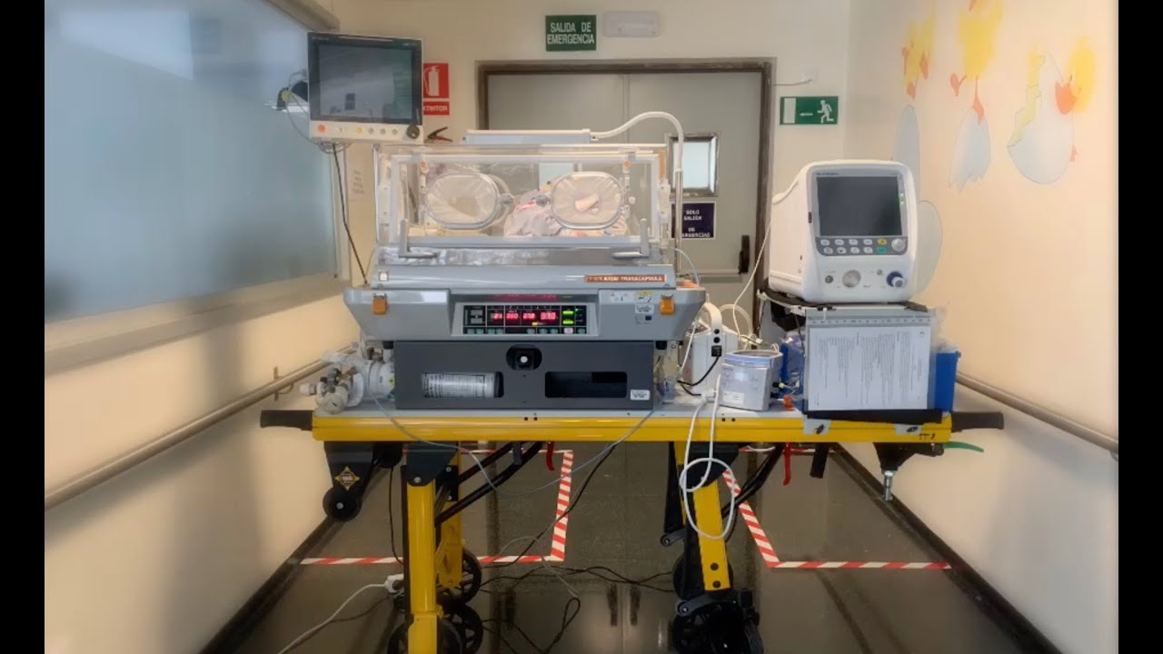 Uso de la incubadora de transporte ATOM  con respirador Fabian Acutronic en entorno COVID-19.
