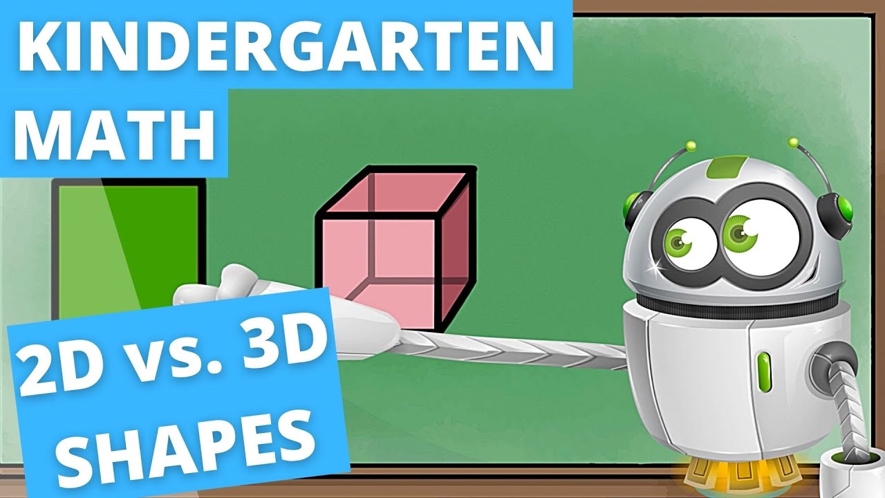 Kindergarten Shapes: 2D vs 3D | Rectangles, Cones, Cylinders, and More!