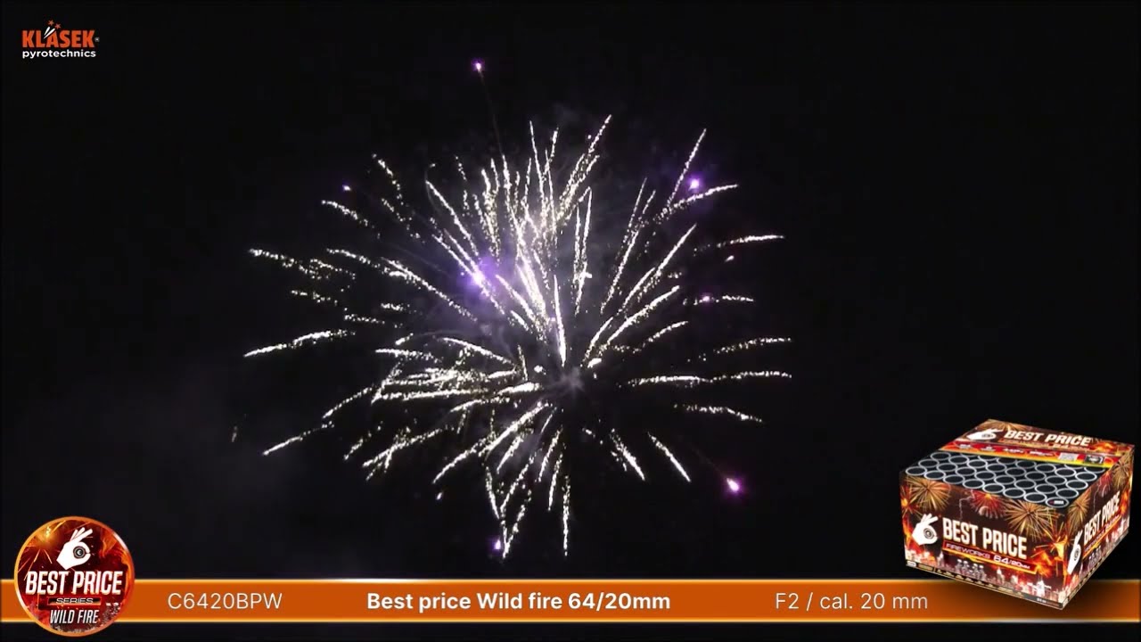 C6420BPW Pyrotechnika Kompakt 64ran / 20mm Best Price Wild Fire | Colosus