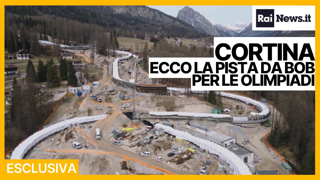 Cortina, ecco la pista da bob per le Olimpiadi