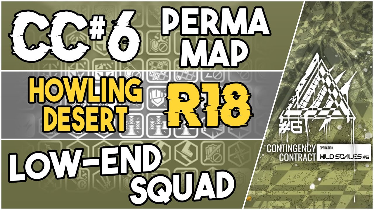 CC#6 Permanent Map - Howling Desert Risk 18 | Low End Squad |【Arknights】