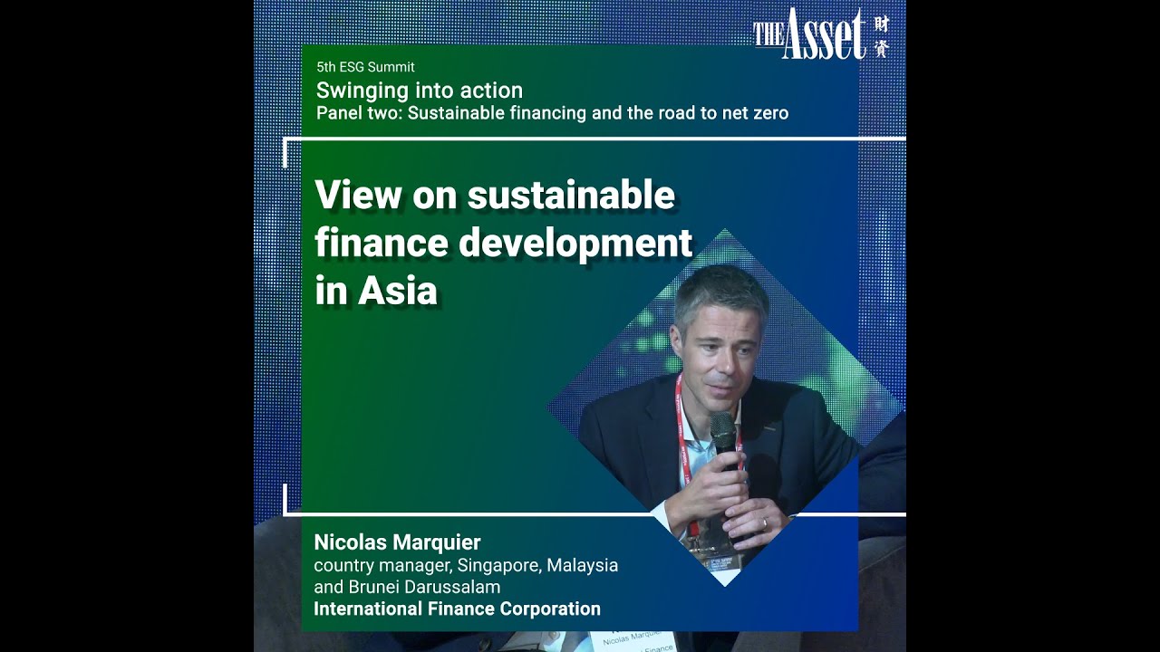 View on sustainable finance development in Asia