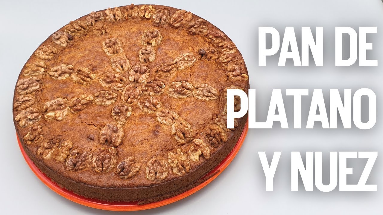 Pan de Platano y Nuez | Receta fácil y rápida | La Cocina de Liz