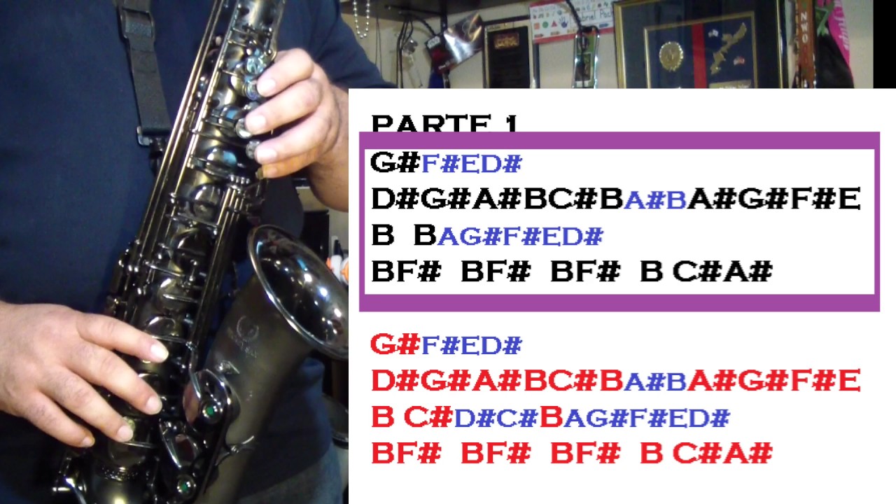 DESPACITO (LUIS FONSI) TUTORIALES PARA EL SAX ALTO - SANTIAGO PACHECO