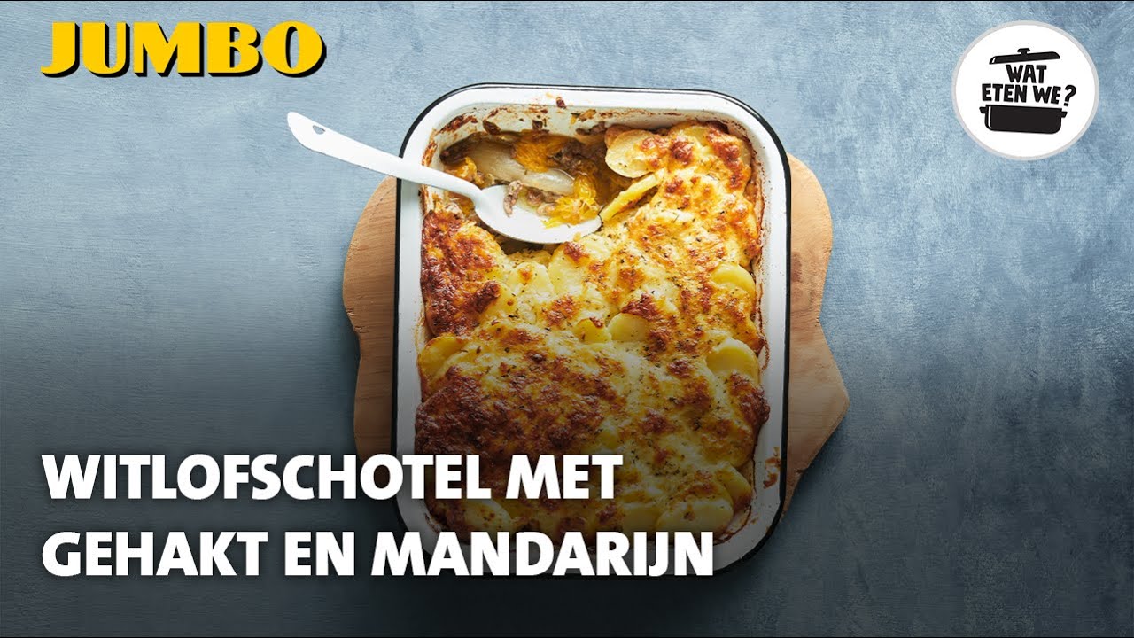 Wat eten we? Witlofschotel met gehakt en mandarijn