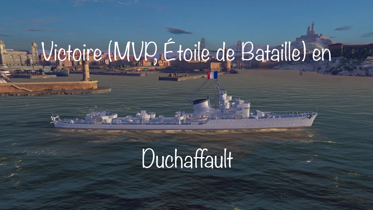 WoW Blitz - Achat et Victoire ( MVP, Étoile de Bataille) en Duchaffault - Destroyer français T6