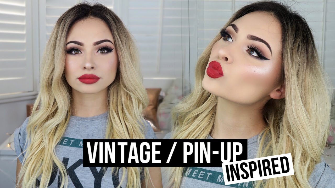 CLASSIC VINTAGE / PIN-UP INSPIRED MAKEUP TUTORIAL | Talia Mar