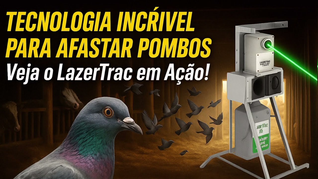 Repelente de Aves com Laser e Som | Veja o LazerTrac em Ação!