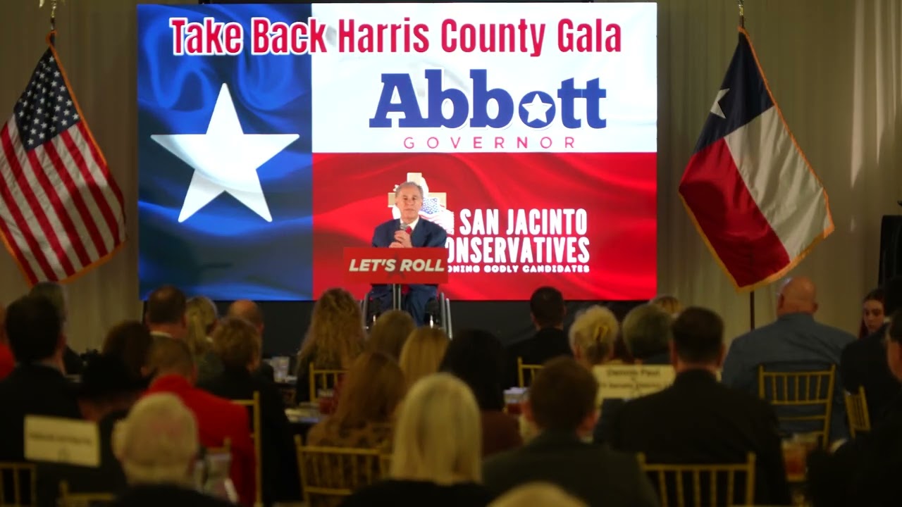 Governor Abbott Delivers Address at Take Back Harris County Gala