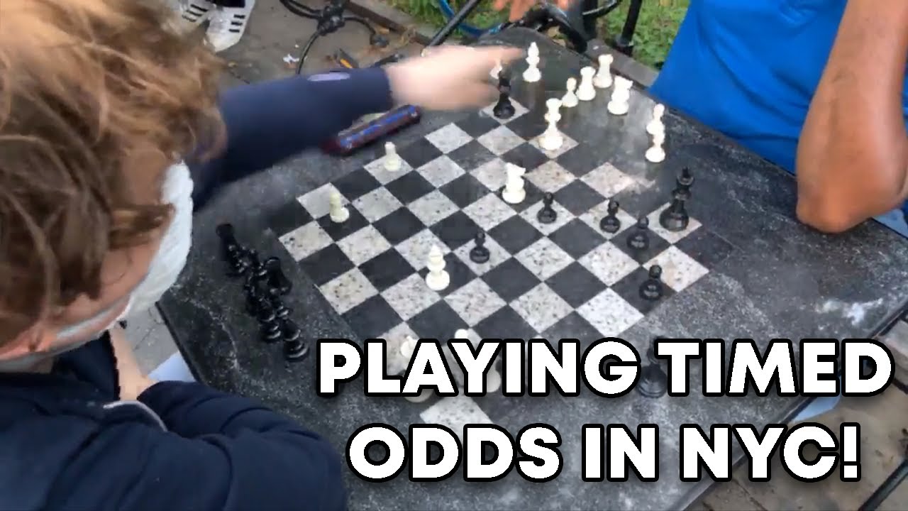 Timed Odds Against NYC Chess Hustlers! | Hans Niemann IRL Street Chess