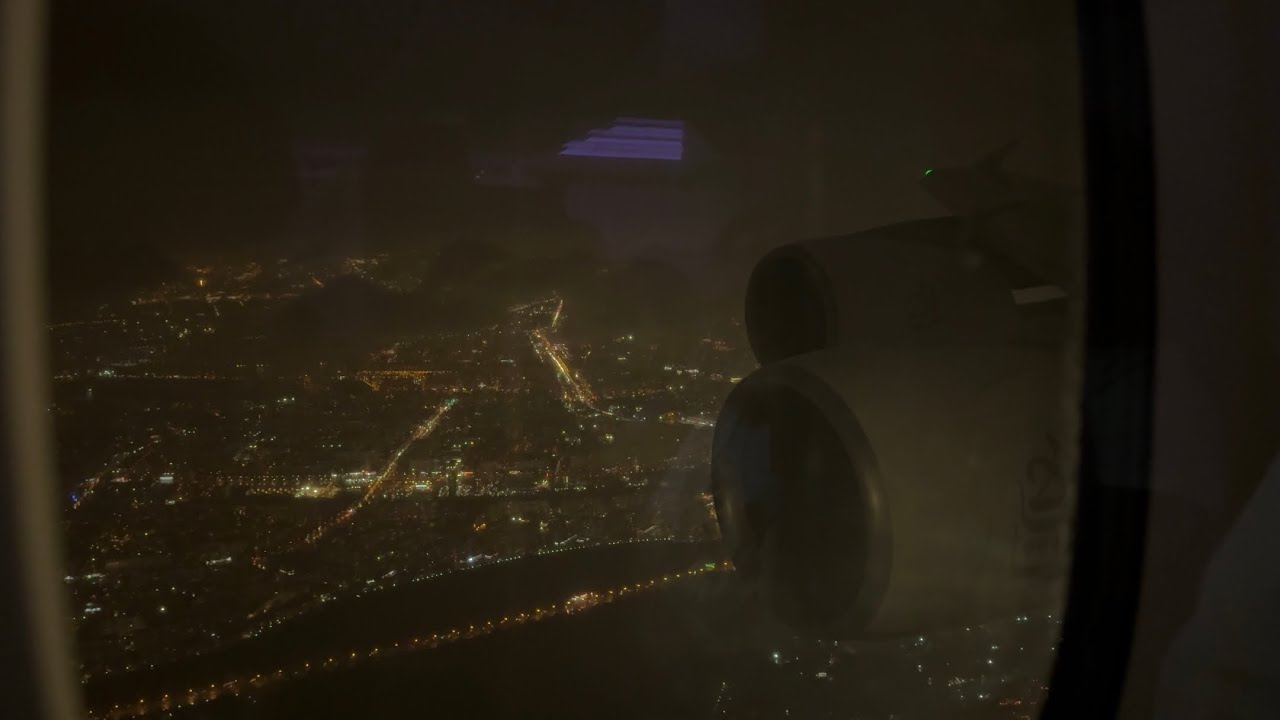 Emirates • Airbus A380-861 • A6-EER • Ветреная вечерняя посадка в Москве