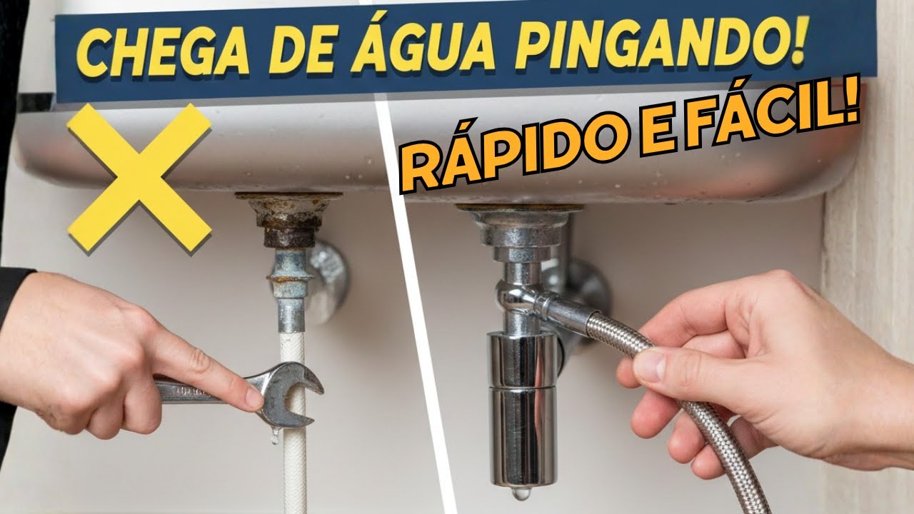 Vazamento no Engate da Pia? Como Trocar Rabicho Flexível Passo a Passo