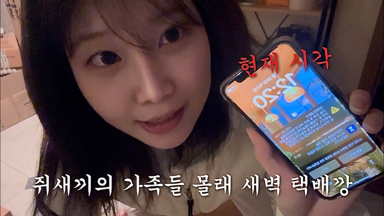 가족들 몰래 택배 뜯다가 1층 사람 깨울뻔 / 올리브영 쉬인 알리 택배깡