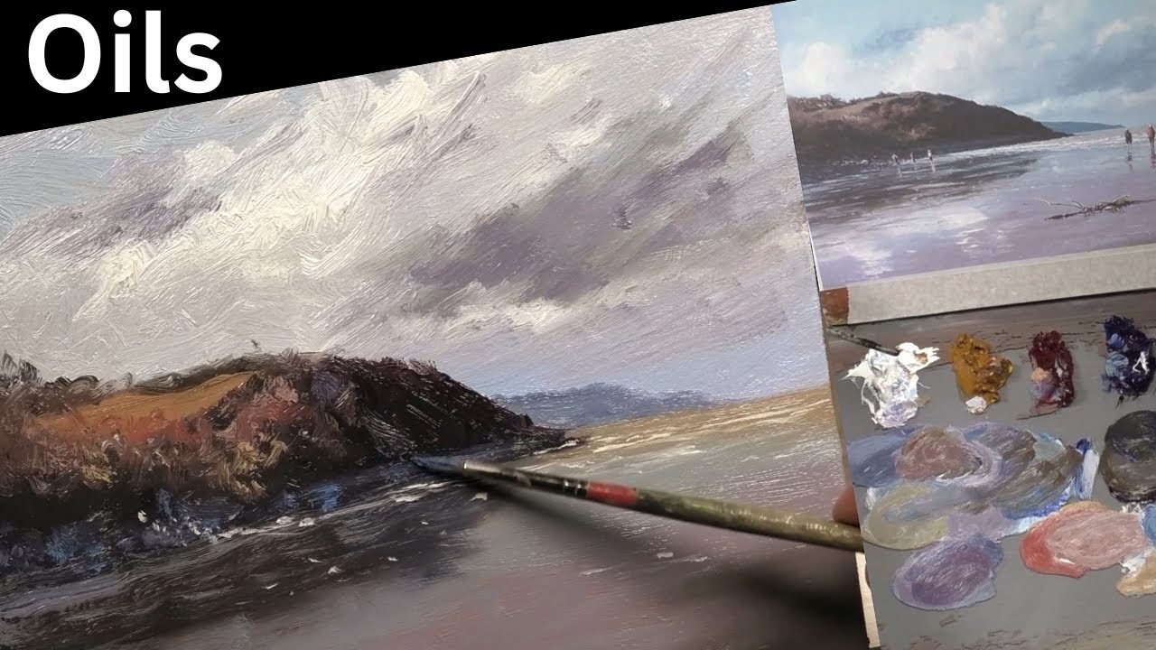 What happens to the light on a cloudy day - Full Oil Painting Tutorial