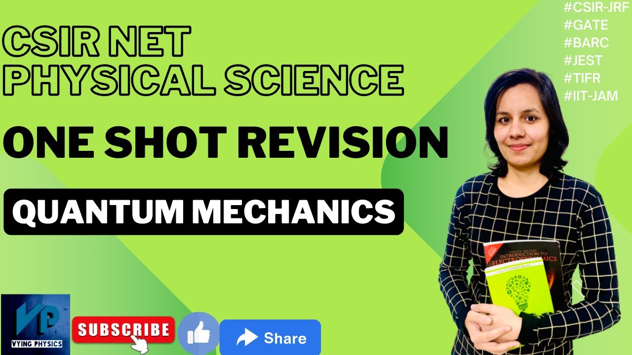 One shot lectures on Quantum Mechanics | short notes | Quick revision for CSIR NET JRF