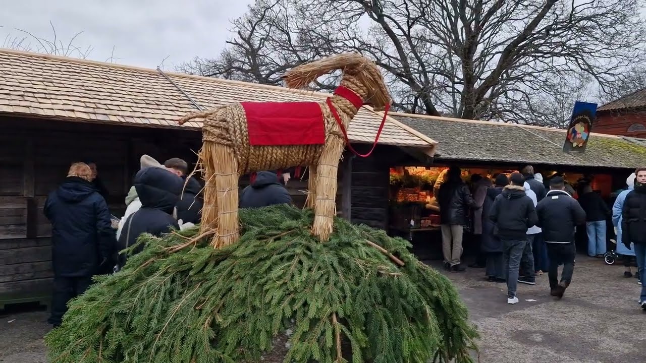 [4K] Skansens Julmarknad /Skansen's Christmas market 29 nov - 22 dec 2024. Stockholm Sweden.#skansen