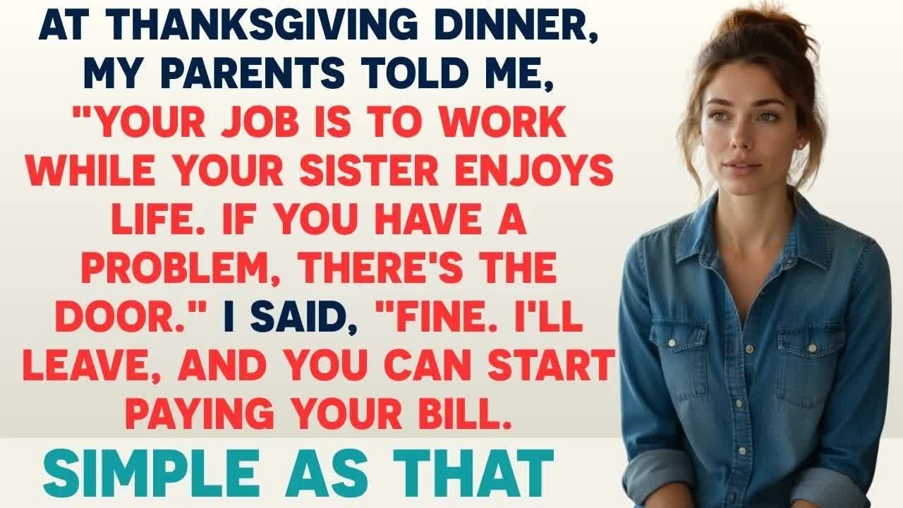 At Dinner, My Parents Said, “You Work While Your Sister Enjoys  Don’t Like It？ Leave ” So