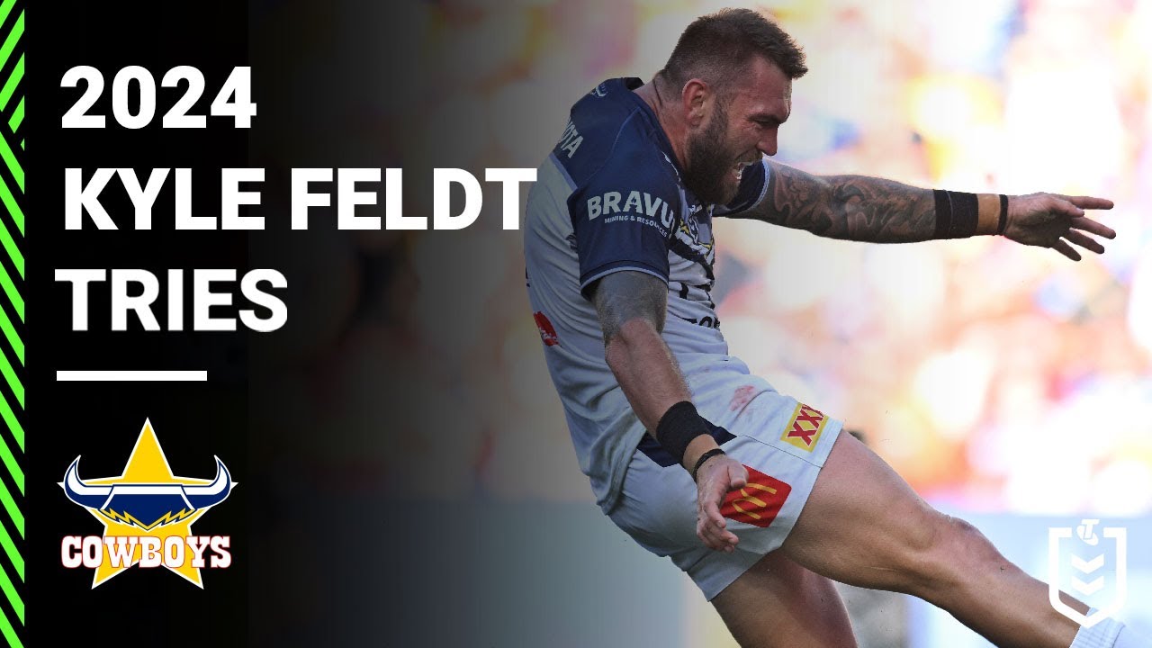 NRL Highlights | NRL 2024 | Kyle Feldt's Try-Scoring Season