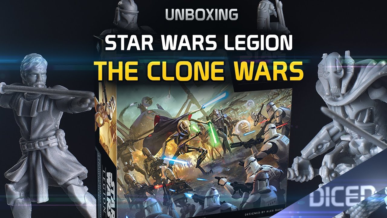 Unboxing: Star Wars Legion: The Clone Wars | 2 Spieler Starterset | First look | DICED