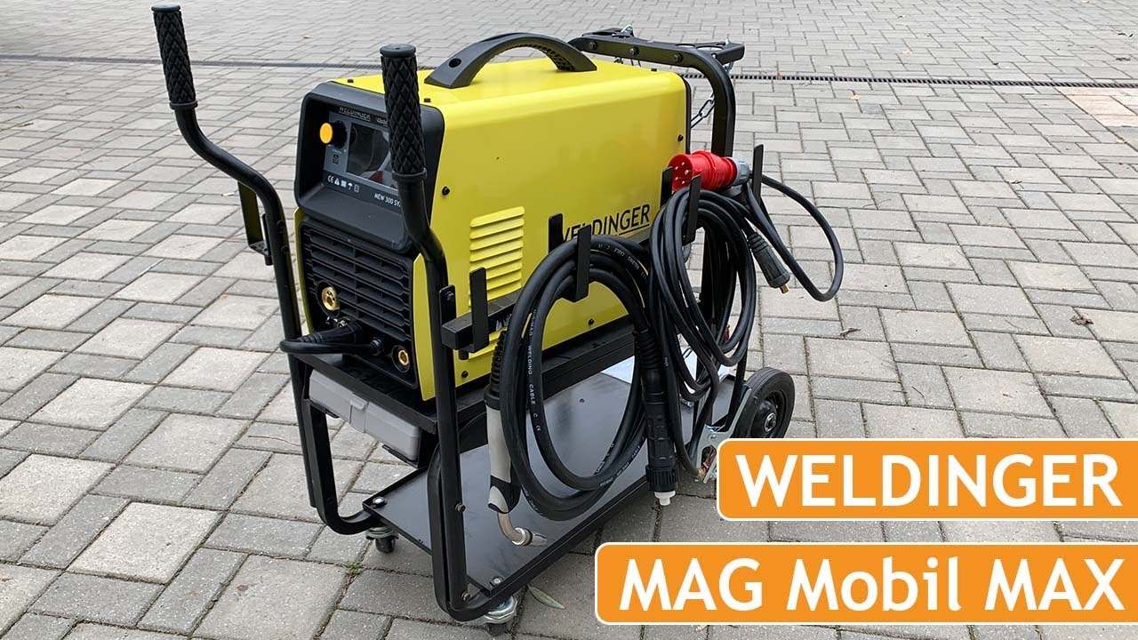 WELDINGER MAG-Mobil MAX mit praktischer Kleinteilbox | Schweißerwagen für Profigeräte | Aufbau