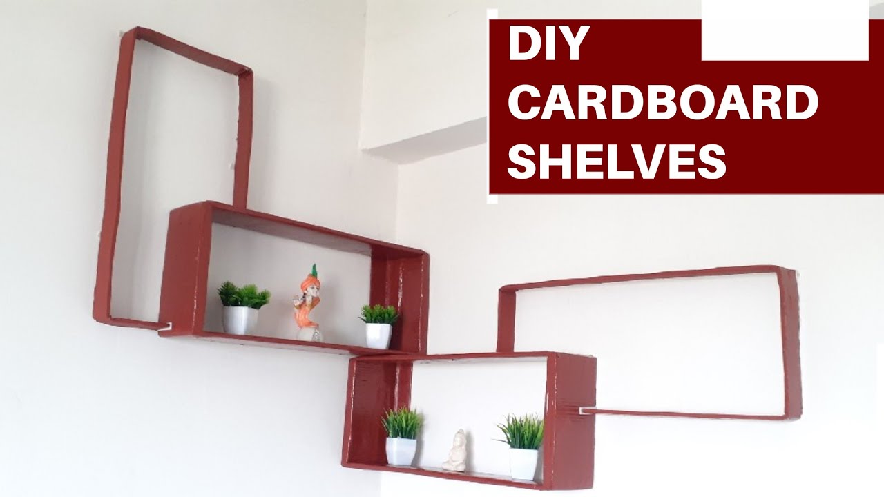 DIY Cardboard Shelves || Cardboard Wall Shelf Ideas || Best Out of Waste