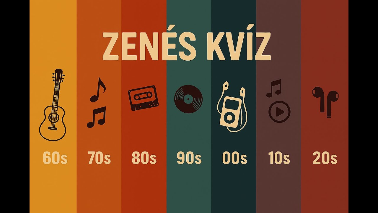 Zenés kvíz (1960-2025) - Felismered a dalt?
