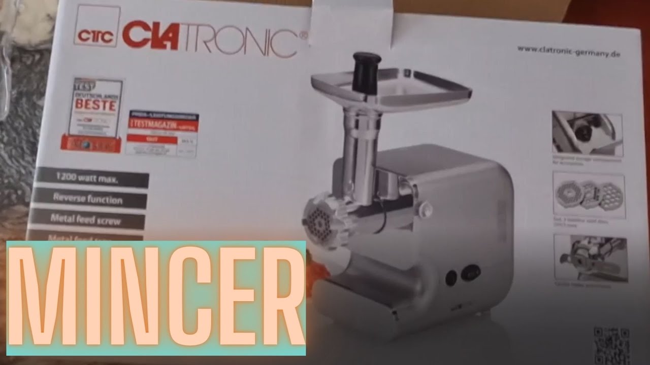 Unboxing Mincer,CLATRONIC Fleischwolf Wurstfüller Fleisch-Wolf Zerkleinerer