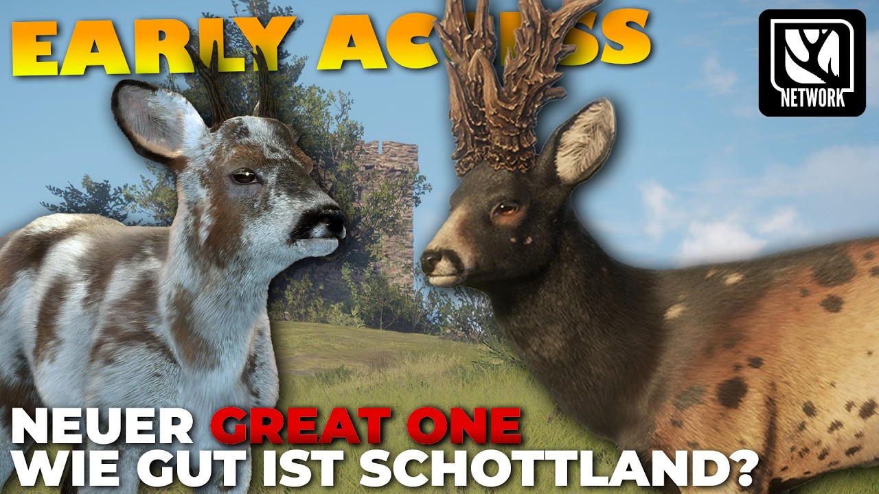 Ich teste Schottland f&uuml;r den GREAT ONE REH Grind.. und finde eine SELTENE TROPH&Auml;E 😳 Early Access