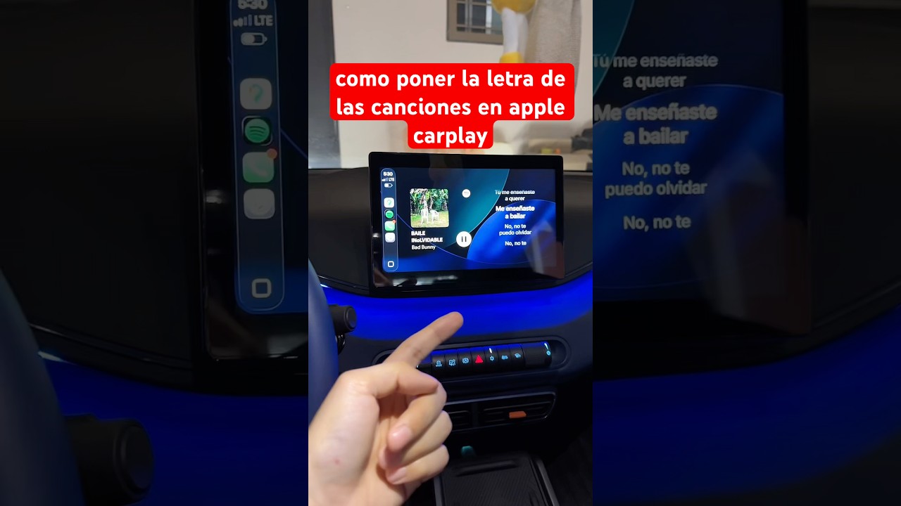 como poner la letra de las canciones en apple carplay ios26 #carplay #ios26 #iphone #apple