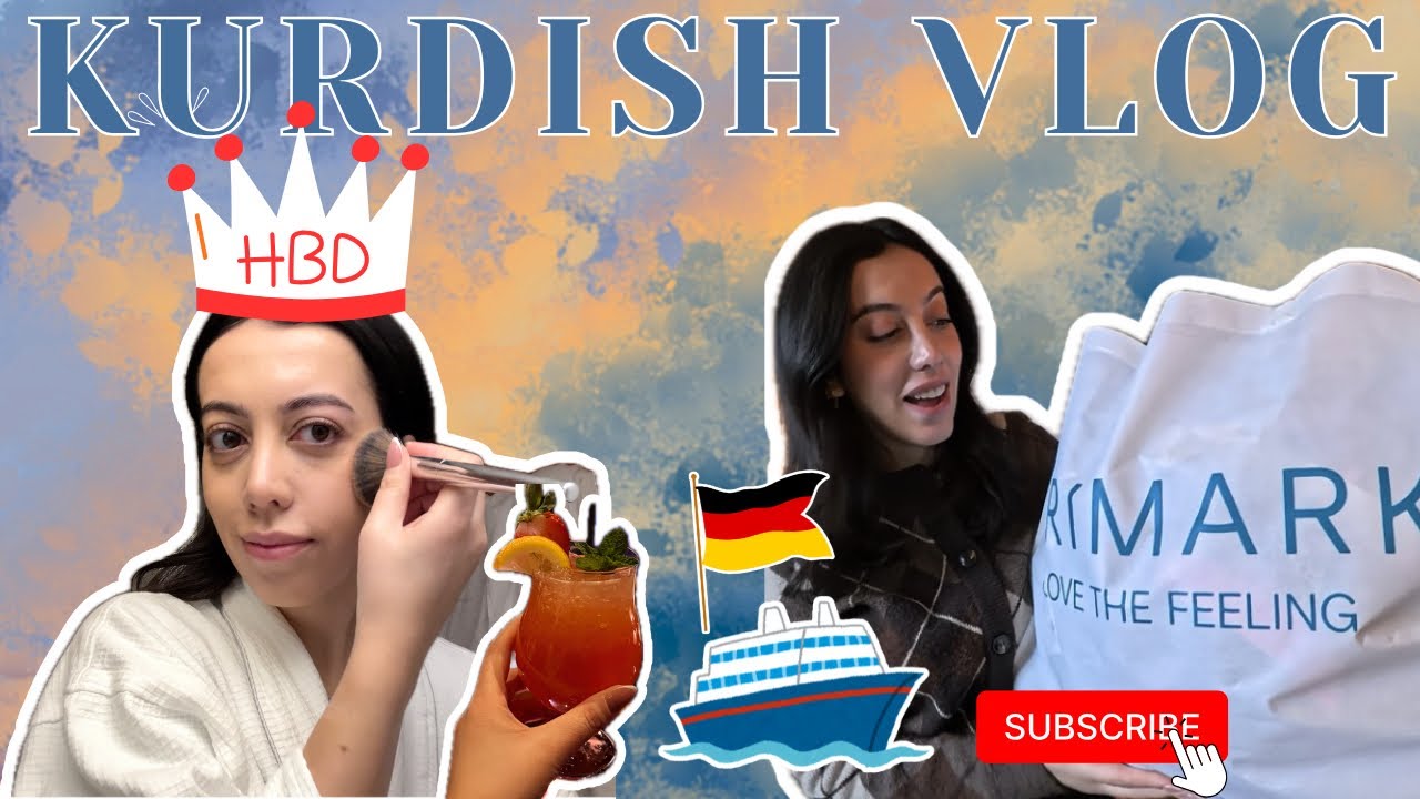 КУРДСКИЙ ВЛОГ - Rozhy la daykbwnm🎂- GASHTEK bo Kiel batanya🚢🇩🇪/ vlogi safar/ڤڵۆگی کوردی