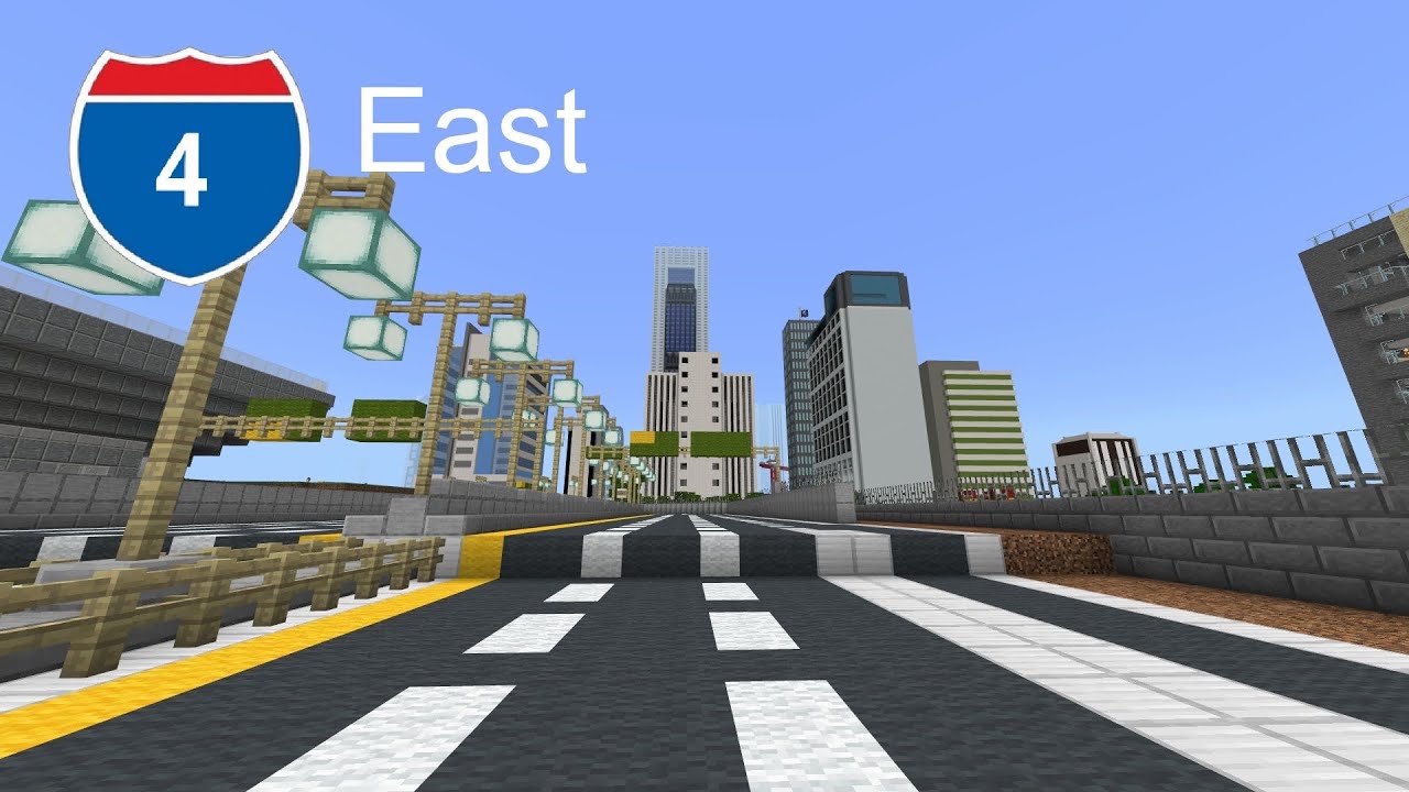Minecraft Freeway Interstate 4 East