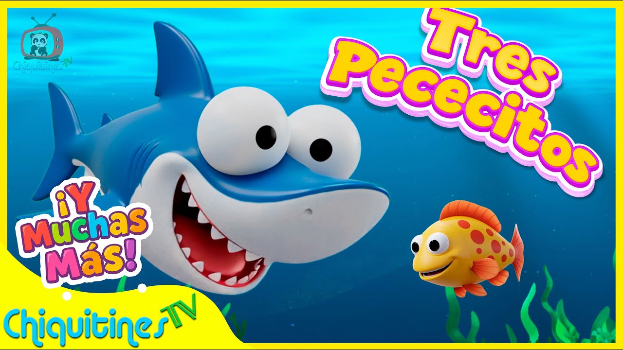 🐠 3 Pecesitos | Baila con 30 min de CANCIONES INFANTILES | Caricaturas en espa&ntilde;ol | ChiquitinesTV
