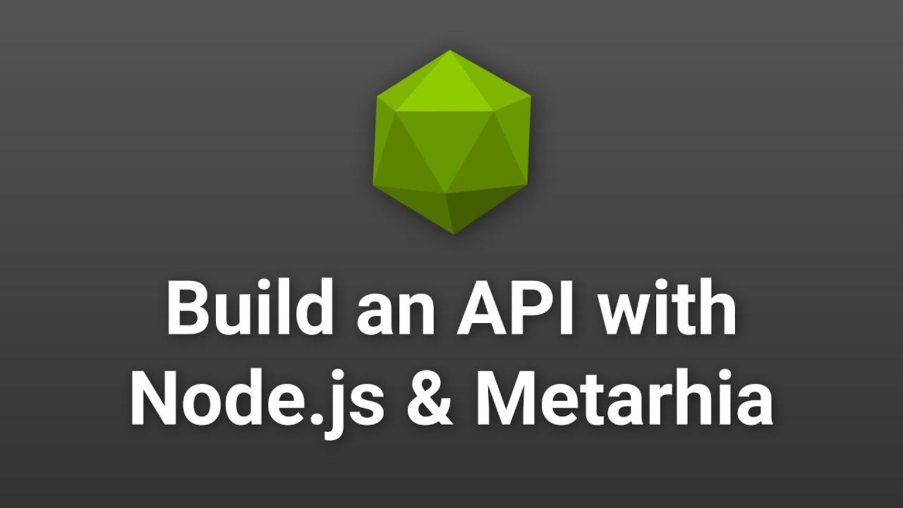 💻 Разработка API на Node.js и технологическом стеке Metarhia