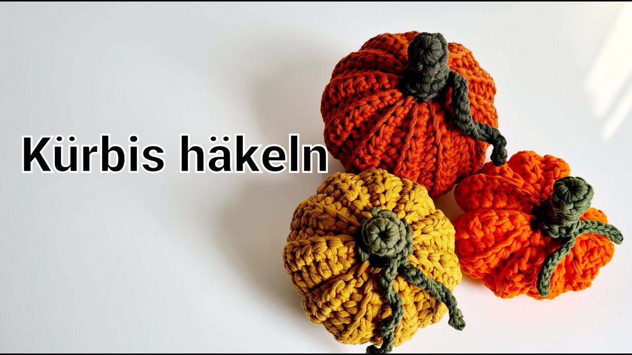 Kürbis häkeln,  Herbstdeko 🍂 Halloween 🎃