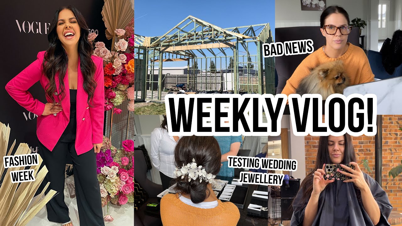 WEEKLY VLOG! THE WORST THING HAPPENED, FINAL COUNT DOWN TO THE WEDDING + THE BUILDERS ARE CRAZY!