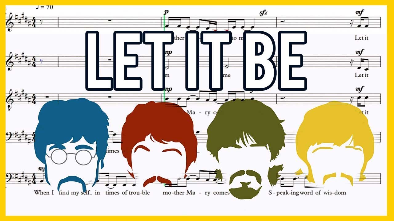 PARTITURA para CORO de LET IT BE ☮️ The Beatles