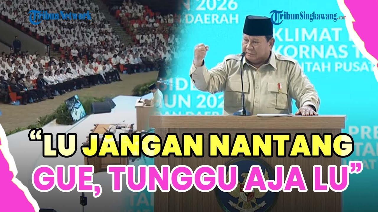 ®️🔴 PRABOWO GERAM DIEJEK CUMA BISA NGOMONG DI PODIUM❗: LU JANGAN NANTANG GUE, TUNGGU AJA PANGGILAN