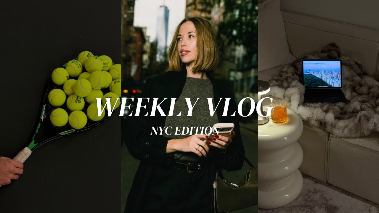 Weekly vlog-nowe knajpki w NYC, jesienne outfity, powr&oacute;t na siłownię&tenis 