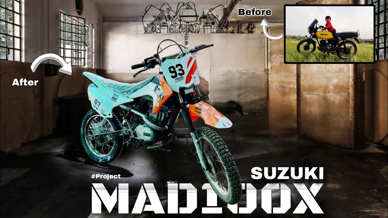 Suzuki Max 100 Dirt Bike - #dirtbikeconversion #trendingvideo #trending