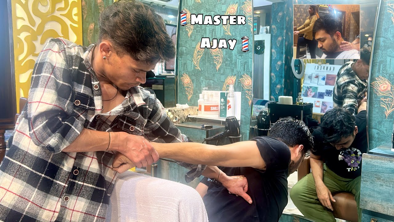 Deep Tissue ASMR Massage By New Barber : Master Ajay | Head, Neck & Back Massage | PureMassage